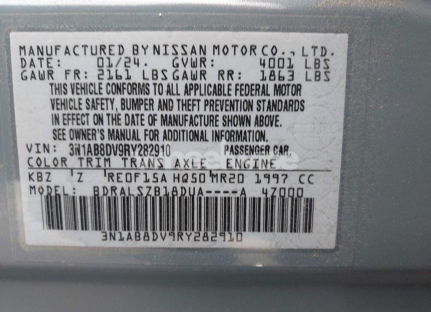 Photo 9 of 2024 Nissan Sentra SR XTRONIC CVT (VIN 3N1AB8DV9RY282910)