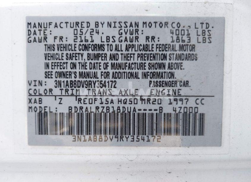Photo 9 of 2024 Nissan Sentra SR XTRONIC CVT (VIN 3N1AB8DV9RY354172)