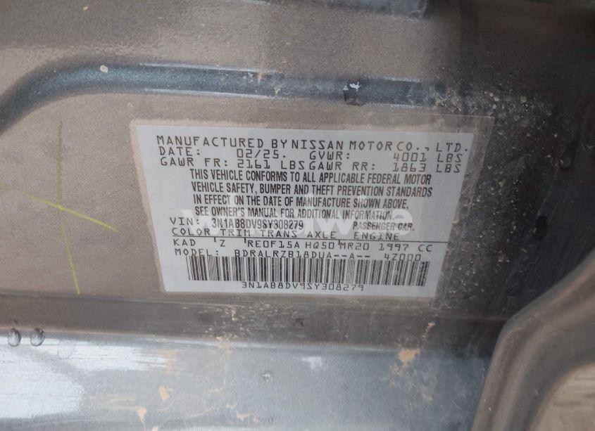 Photo 9 of 2025 Nissan Sentra SR (VIN 3N1AB8DV9SY308279)