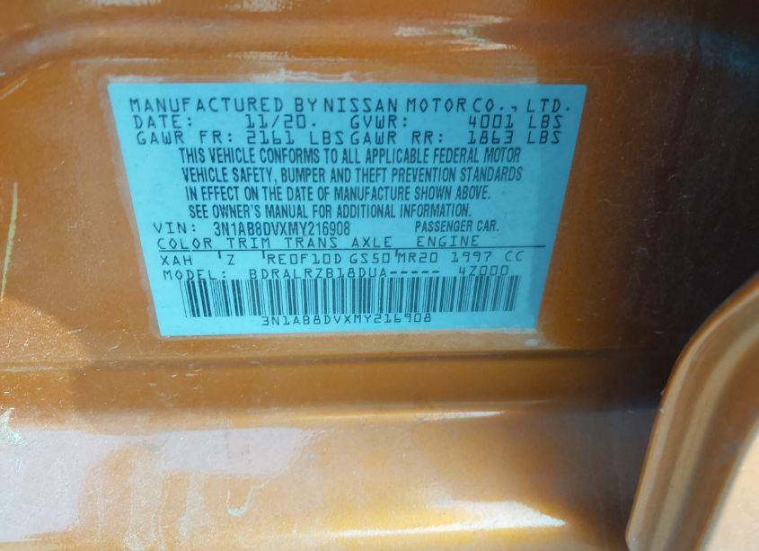 Photo 9 of 2021 Nissan Sentra SR XTRONIC CVT (VIN 3N1AB8DVXMY216908)