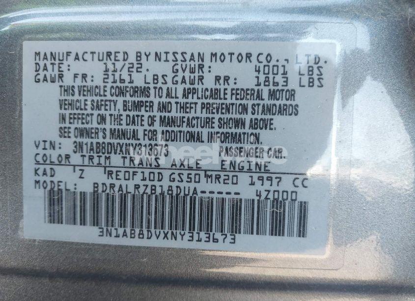 Photo 9 of 2022 Nissan Sentra SR XTRONIC CVT (VIN 3N1AB8DVXNY313673)