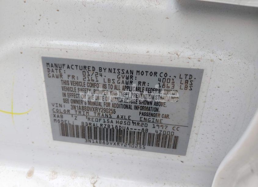 Photo 9 of 2024 Nissan Sentra SR XTRONIC CVT (VIN 3N1AB8DVXRY290255)