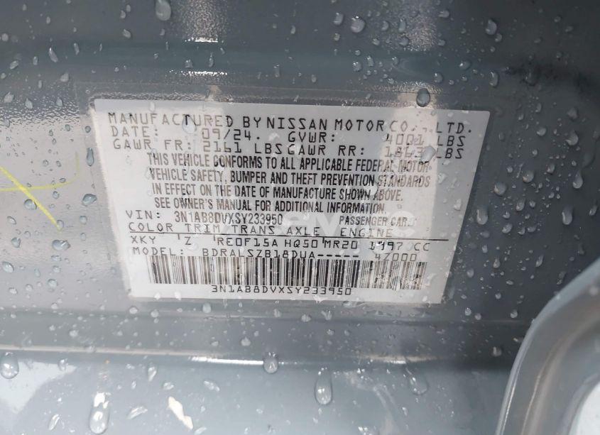 Photo 9 of 2025 Nissan Sentra SR (VIN 3N1AB8DVXSY233950)