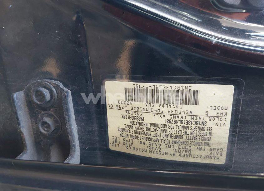 Photo 9 of 2009 Nissan Versa 1.8S (VIN 3N1BC13E19L497981)