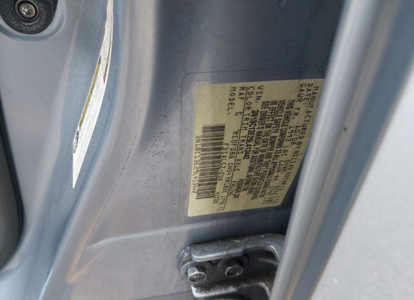 Photo 9 of 2009 Nissan Versa 1.8SL (VIN 3N1BC13E29L413442)