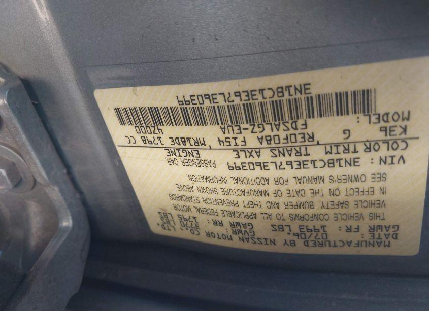 Photo 9 of 2007 Nissan Versa 1.8SL (VIN 3N1BC13E67L360399)