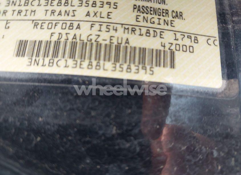 Photo 9 of 2008 Nissan Versa 1.8SL (VIN 3N1BC13E88L358395)