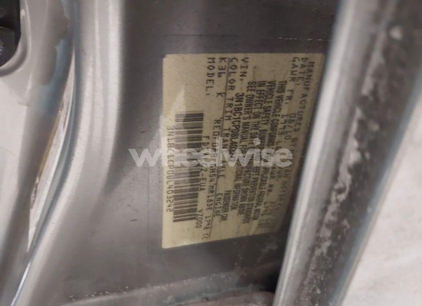 Photo 9 of 2011 Nissan Versa 1.8SL (VIN 3N1BC1CP0BL403242)