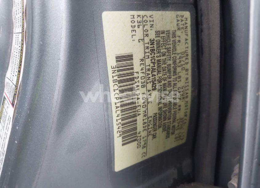 Photo 9 of 2010 Nissan Versa 1.8S (VIN 3N1BC1CP1AL415429)
