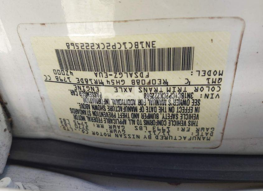 Photo 9 of 2012 Nissan Versa 1.8 SL (VIN 3N1BC1CP2CK222568)