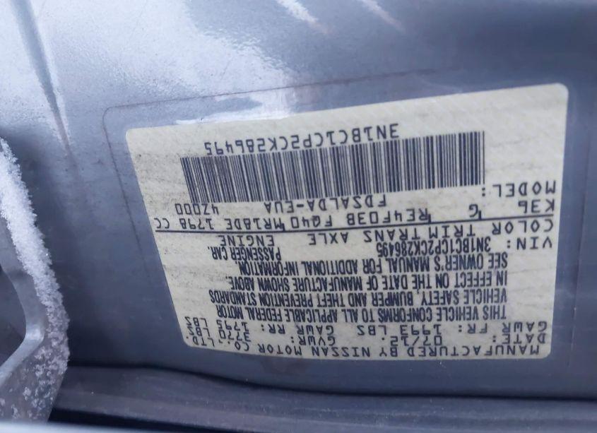 Photo 9 of 2012 Nissan Versa 1.8 S (VIN 3N1BC1CP2CK286495)