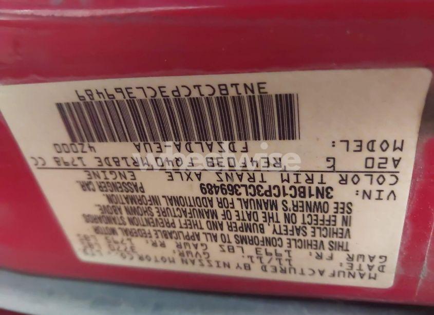 Photo 9 of 2012 Nissan Versa S/SL (VIN 3N1BC1CP3CL369489)