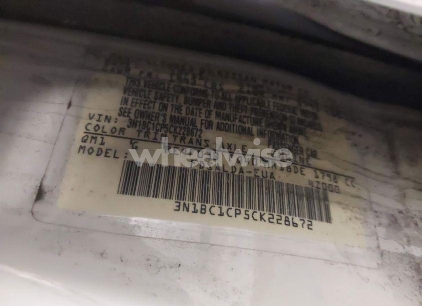 Photo 9 of 2012 Nissan Versa 1.8 S (VIN 3N1BC1CP5CK228672)