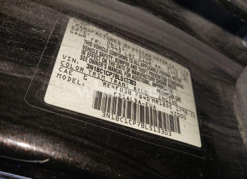 Photo 9 of 2011 Nissan Versa 1.8S (VIN 3N1BC1CP7BL513303)