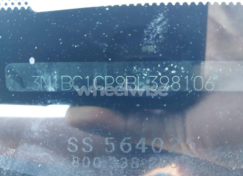 Photo 9 of 2011 Nissan Versa 1.8S (VIN 3N1BC1CP9BL398106)