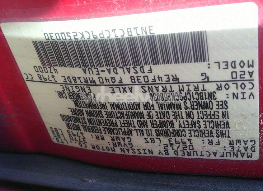 Photo 9 of 2012 Nissan Versa 1.8 S (VIN 3N1BC1CP9CK250030)