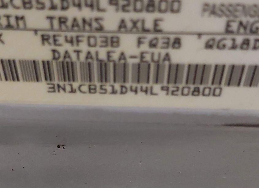 Photo 9 of 2004 Nissan Sentra 1.8S (VIN 3N1CB51D44L920800)