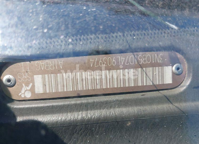 Photo 9 of 2004 Nissan Sentra 1.8S (VIN 3N1CB51D74L903974)