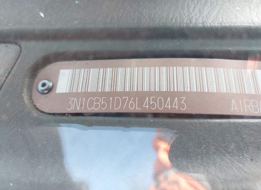 Photo 9 of 2006 Nissan Sentra 1.8S (VIN 3N1CB51D76L450443)