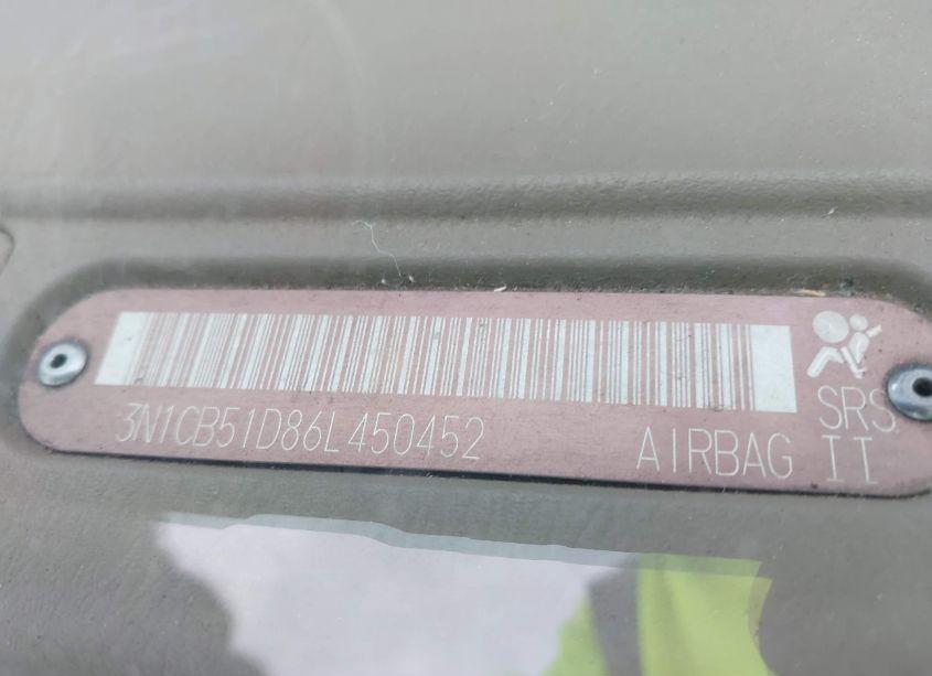 Photo 9 of 2006 Nissan Sentra 1.8S (VIN 3N1CB51D86L450452)