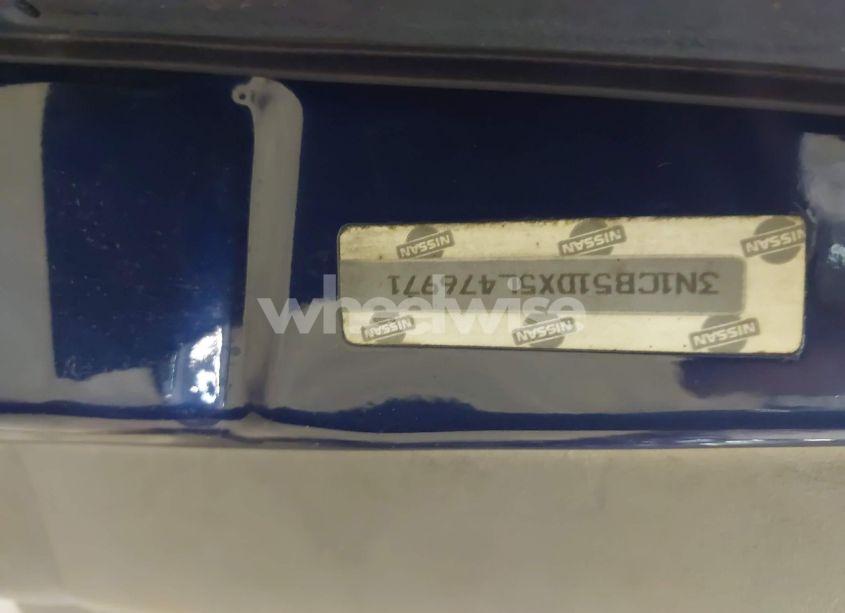 Photo 9 of 2005 Nissan Sentra 1.8S (VIN 3N1CB51DX5L476971)