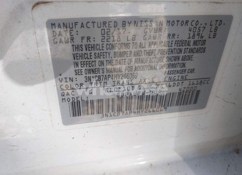 Photo 9 of 2017 Nissan Sentra SR TURBO (VIN 3N1CB7AP4HY266069)