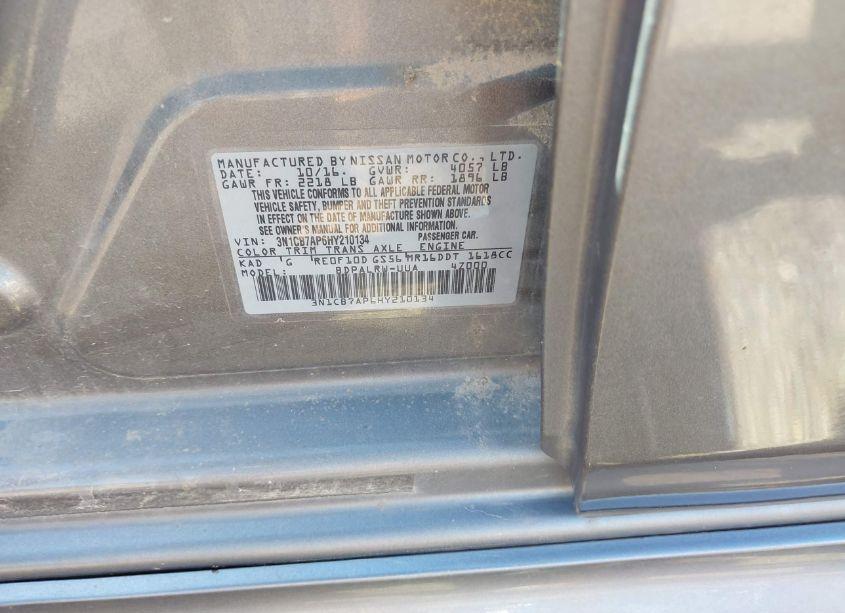 Photo 9 of 2017 Nissan Sentra SR TURBO (VIN 3N1CB7AP6HY210134)