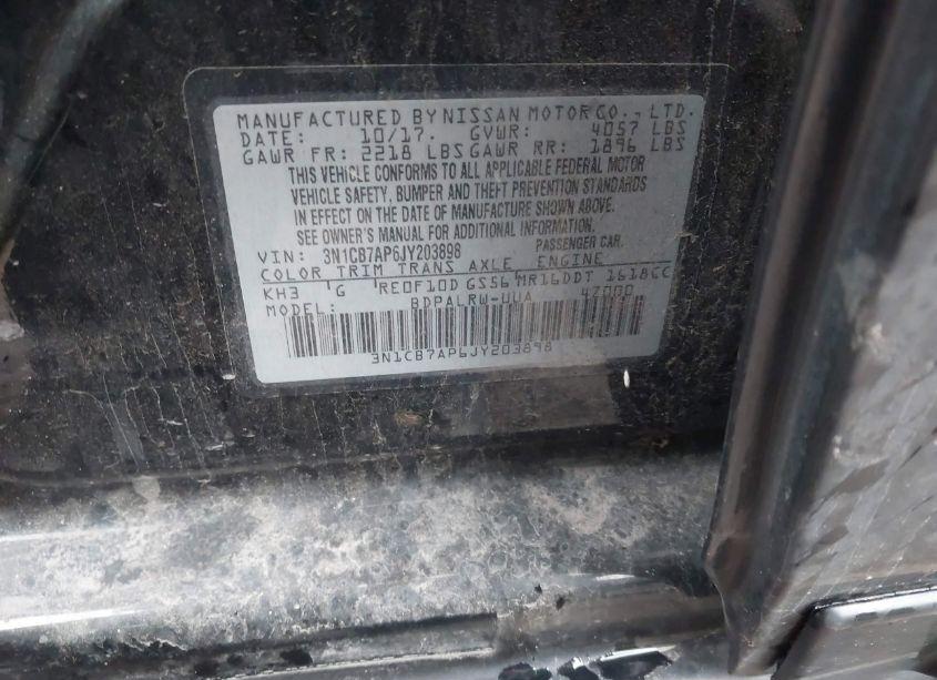 Photo 9 of 2018 Nissan Sentra SR TURBO (VIN 3N1CB7AP6JY203898)