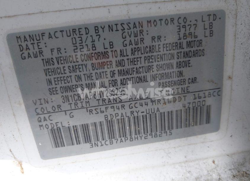 Photo 9 of 2017 Nissan Sentra SR TURBO (VIN 3N1CB7AP8HY298295)