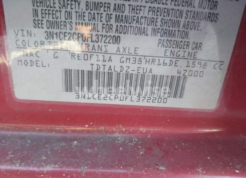 Photo 9 of 2015 Nissan Versa NOTE SV (VIN 3N1CE2CP0FL372200)