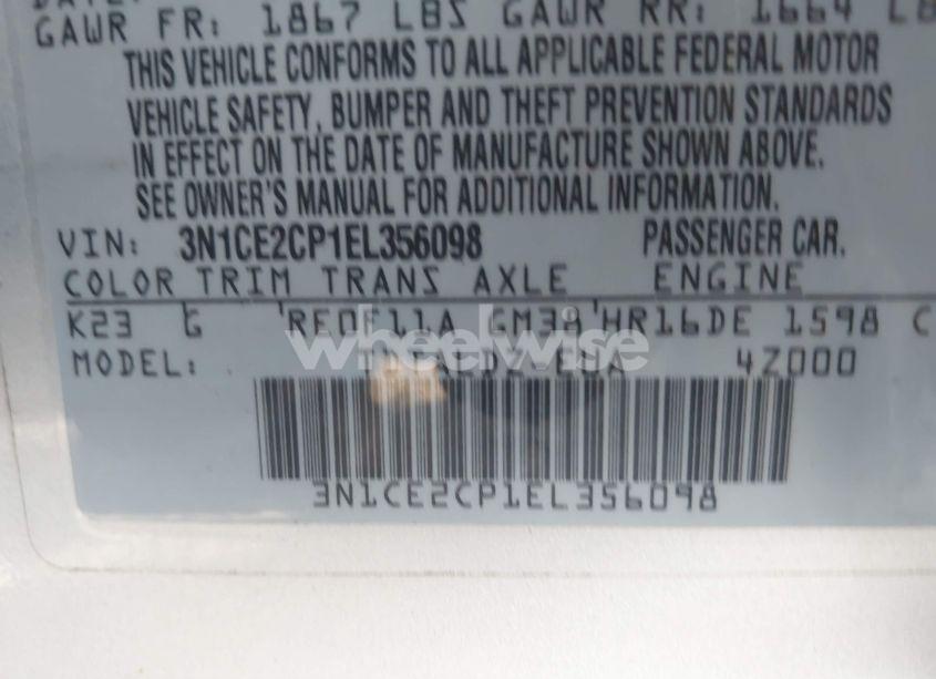 Photo 9 of 2014 Nissan Versa NOTE SV (VIN 3N1CE2CP1EL356098)