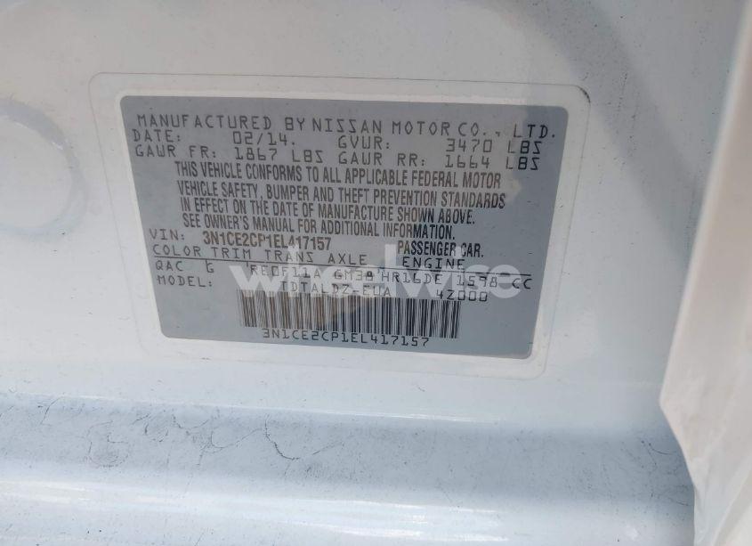 Photo 9 of 2014 Nissan Versa NOTE SV (VIN 3N1CE2CP1EL417157)