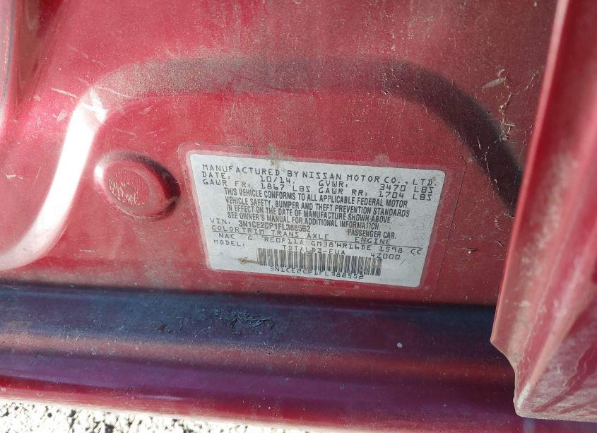 Photo 9 of 2015 Nissan Versa NOTE SV (VIN 3N1CE2CP1FL388552)