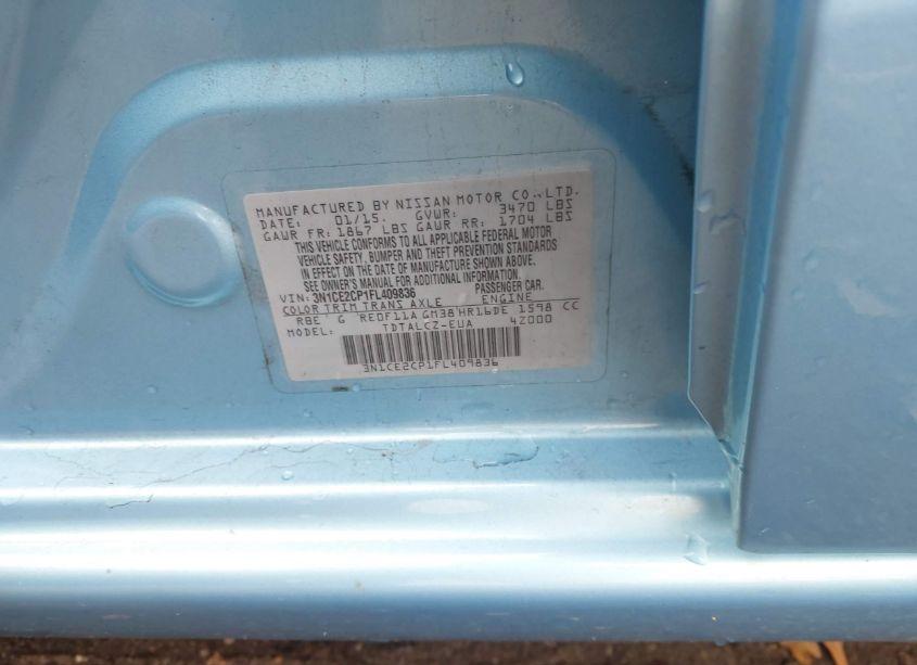 Photo 9 of 2015 Nissan Versa NOTE S PLUS (VIN 3N1CE2CP1FL409836)