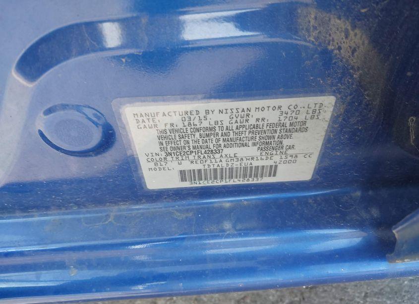 Photo 9 of 2015 Nissan Versa NOTE SV (VIN 3N1CE2CP1FL428337)