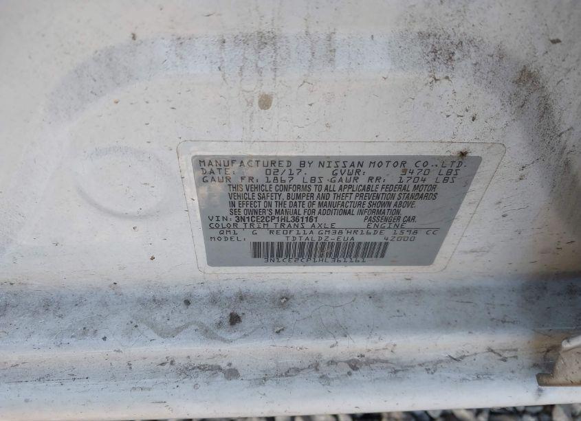 Photo 9 of 2017 Nissan Versa NOTE SV (VIN 3N1CE2CP1HL361161)