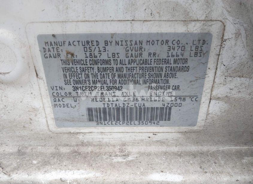 Photo 9 of 2014 Nissan Versa NOTE SV (VIN 3N1CE2CP2EL350942)