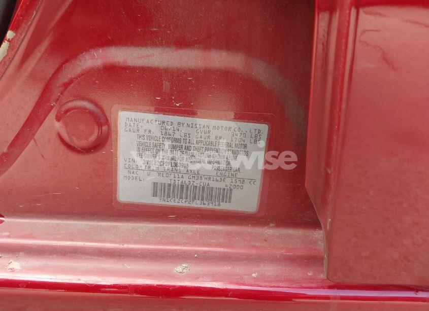 Photo 9 of 2015 Nissan Versa NOTE S (SR)/S PLUS/SL/SR/SV (VIN 3N1CE2CP2FL363918)