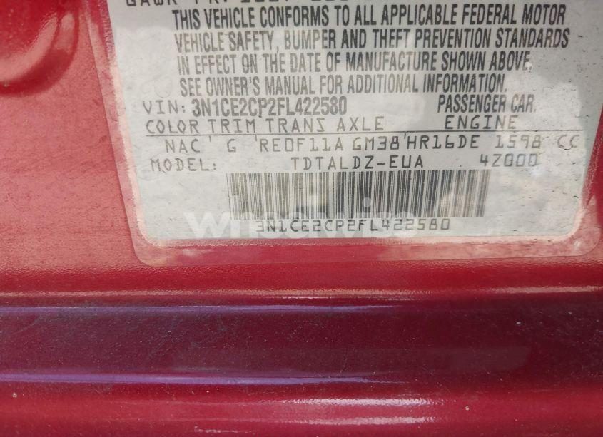 Photo 9 of 2015 Nissan Versa NOTE S (SR)/S PLUS/SL/SR/SV (VIN 3N1CE2CP2FL422580)