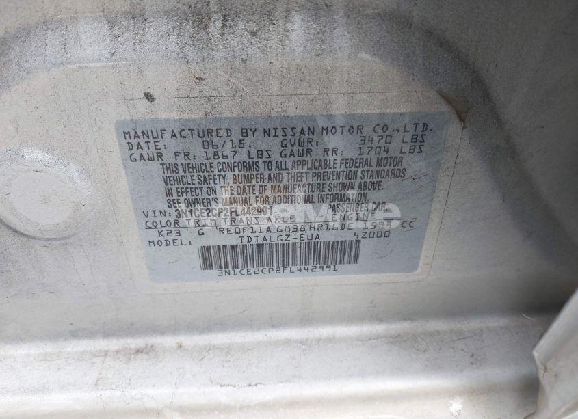 Photo 9 of 2015 Nissan Versa NOTE SR (VIN 3N1CE2CP2FL442991)