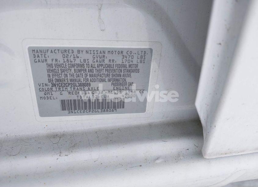 Photo 9 of 2016 Nissan Versa NOTE SV (VIN 3N1CE2CP2GL388089)