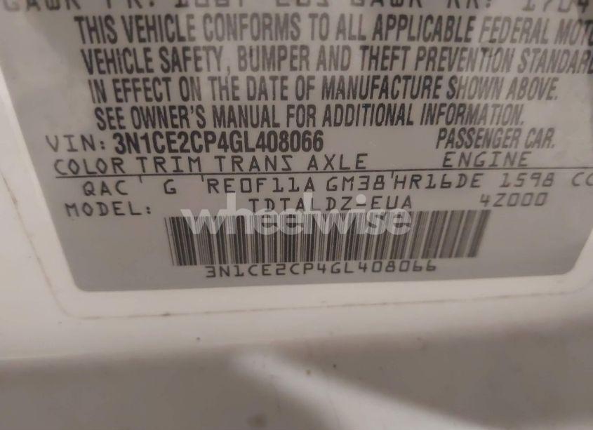 Photo 9 of 2016 Nissan Versa NOTE SV (VIN 3N1CE2CP4GL408066)