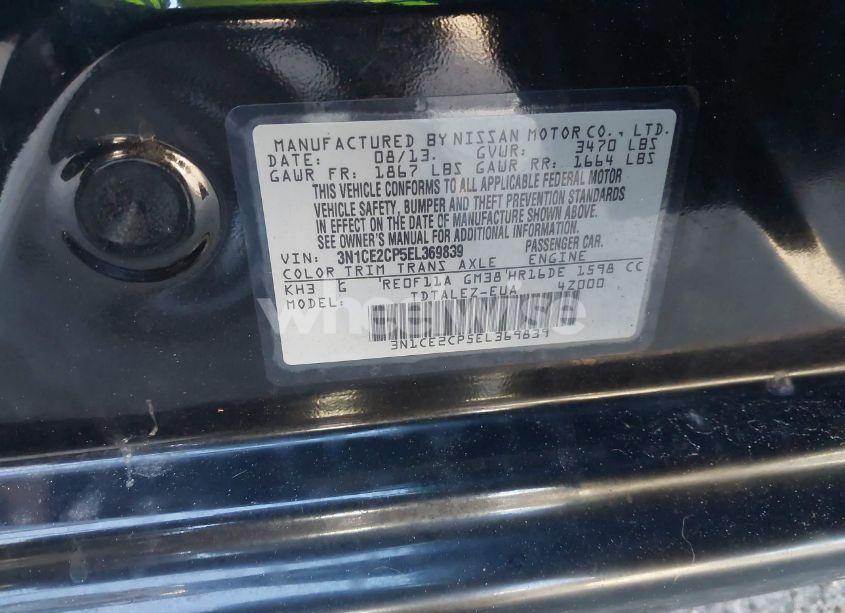 Photo 9 of 2014 Nissan Versa NOTE SV (VIN 3N1CE2CP5EL369839)