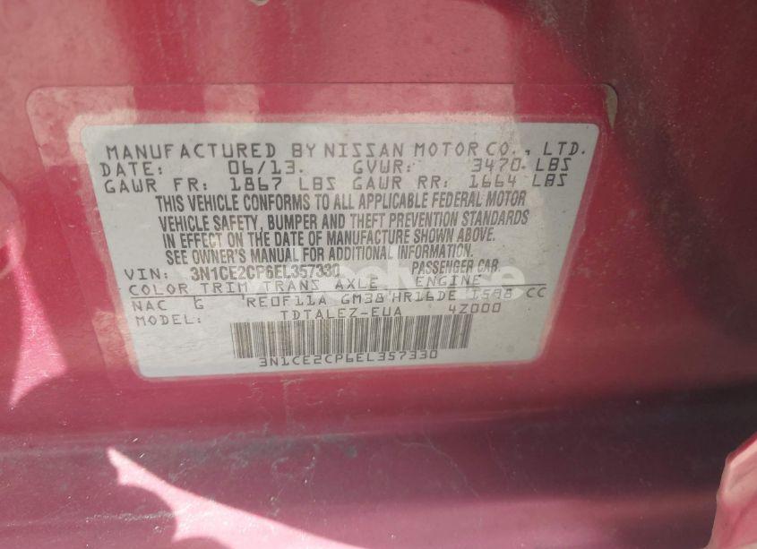 Photo 9 of 2014 Nissan Versa NOTE SV (VIN 3N1CE2CP6EL357330)