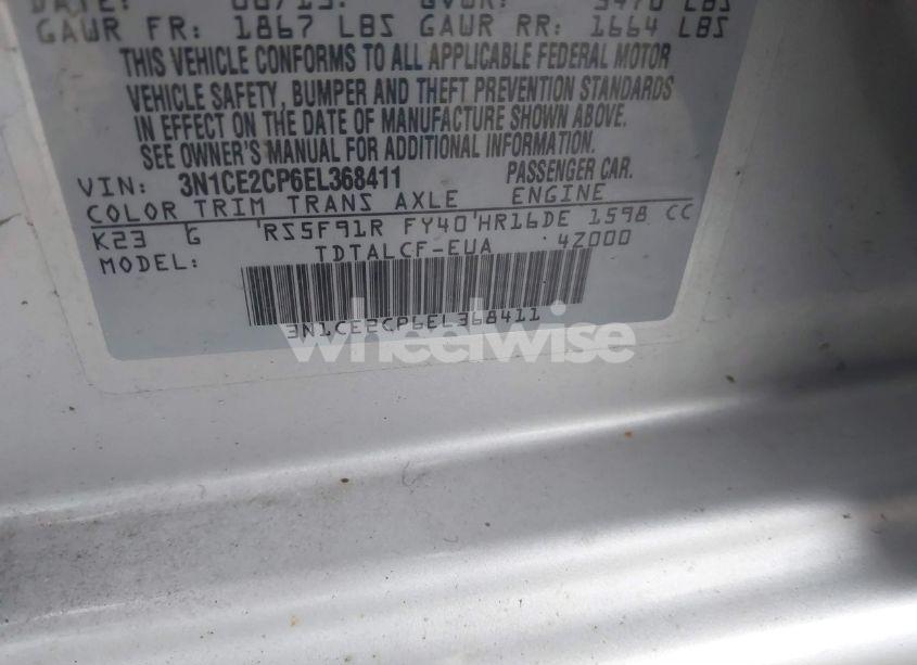 Photo 9 of 2014 Nissan Versa NOTE S (SR) (VIN 3N1CE2CP6EL368411)