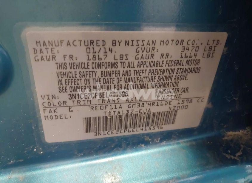 Photo 9 of 2014 Nissan Versa NOTE SV (VIN 3N1CE2CP6EL415596)