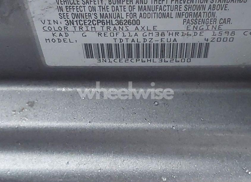 Photo 9 of 2017 Nissan Versa NOTE SV (VIN 3N1CE2CP6HL362600)