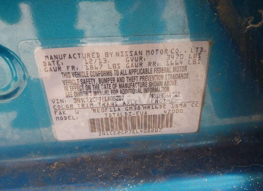 Photo 9 of 2014 Nissan Versa NOTE SV (VIN 3N1CE2CP7EL405207)