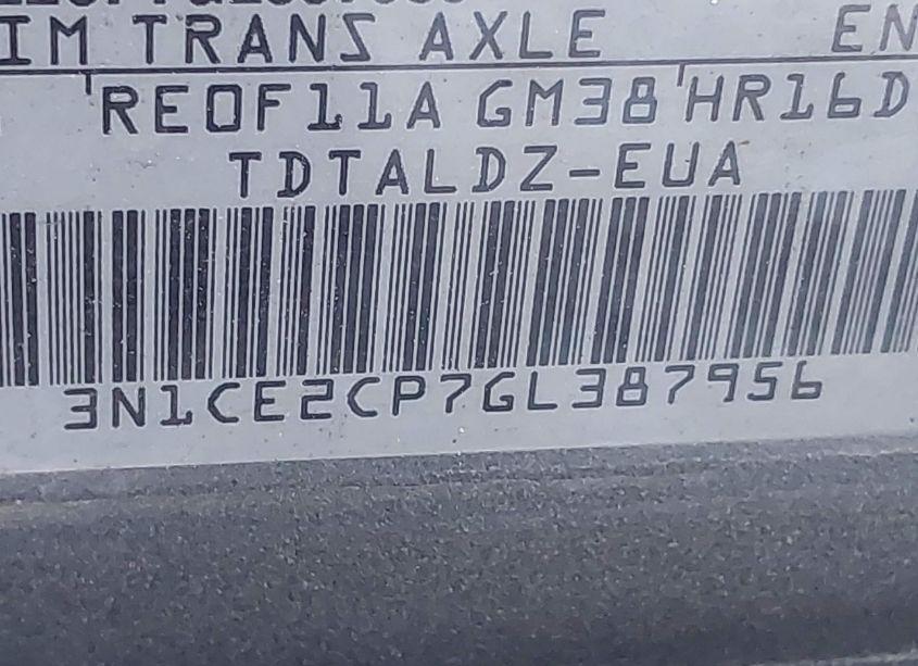 Photo 9 of 2016 Nissan Versa NOTE SV (VIN 3N1CE2CP7GL387956)