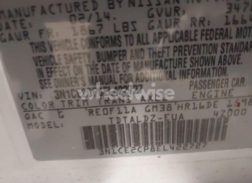 Photo 9 of 2014 Nissan Versa NOTE SV (VIN 3N1CE2CP8EL422727)